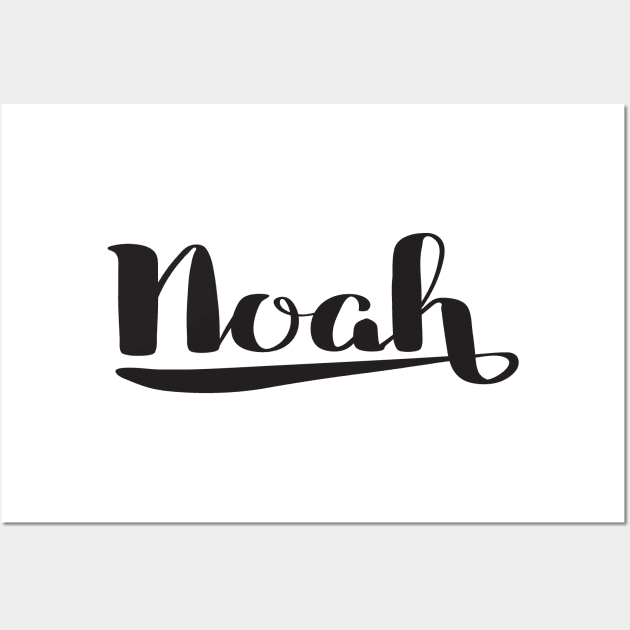 Noah Name Wall Art by ProjectX23Red